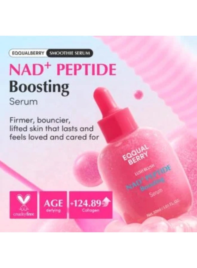 eqqualberry Peptide Boosting Smoothie Serum 30ml Rejuvenating Facial Serum with NAD+, Peptides & Antioxidants for Firmness, Radiance & Hydration - Image 2